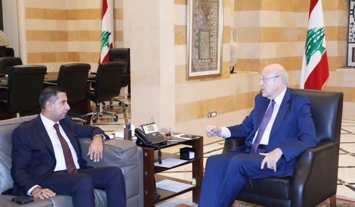 ميقاتي استقبل السفير العراقي مودعا ووفدا من العشائر العربية