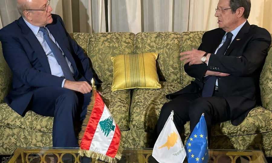 ميقاتي التقى الرئيس القبرصي.. و"الترسيم" بين البلدين على الطاولة