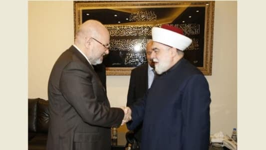 الأبيض أطلع المفتي إمام على مشاريع صحيّة لمستشفيات طرابلس