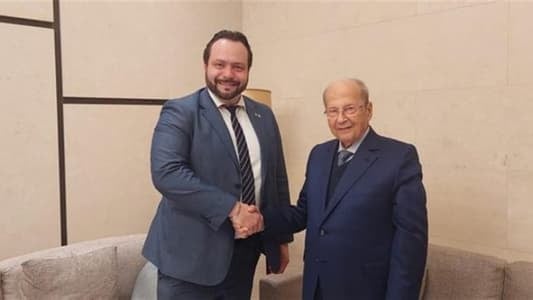 عون عرض مع نائب أوروربي لأزمة النازحين السوريين