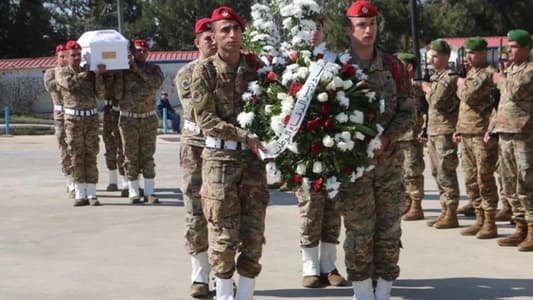قيادة الجيش شيّعت شهيدي المُداهمات في حورتعلا