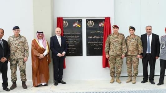 قائد الجيش إفتتح مبنى المشاغل في قاعدة بيروت البحرية