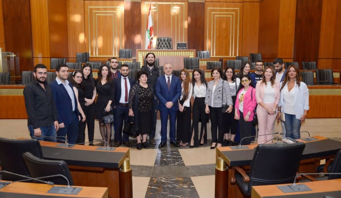 بو صعب استقبل وفدا من طلاب كلية الحقوق في الجامعة اللبنانية - 2