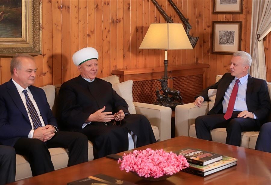 بالصور: مفتي روسيا بضيافة فرنجية