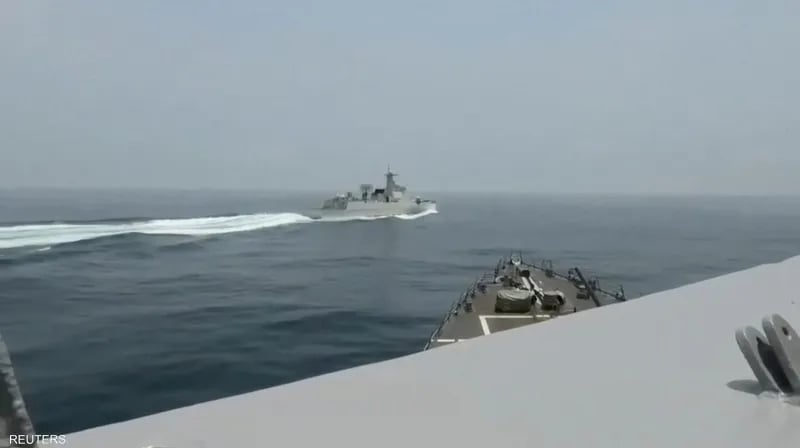 الجيش الأميركي يعرض فيديو الحادث الخطير في مضيق تايوان