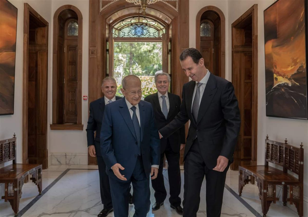 عون للأسد: ترشيح أزعور لإبعاد فرنجية فقط