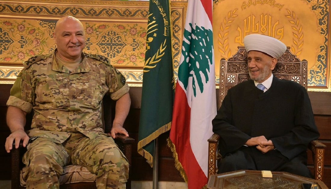 دريان دعا لحماية المؤسسات العسكرية والأمنية في لبنان بملء الشواغر في بعض مراكزها