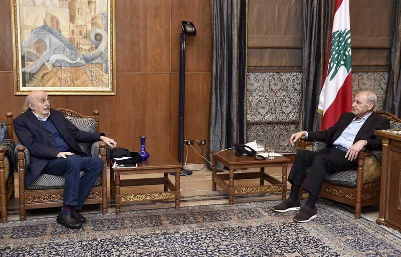وليد جنبلاط في عين التينة