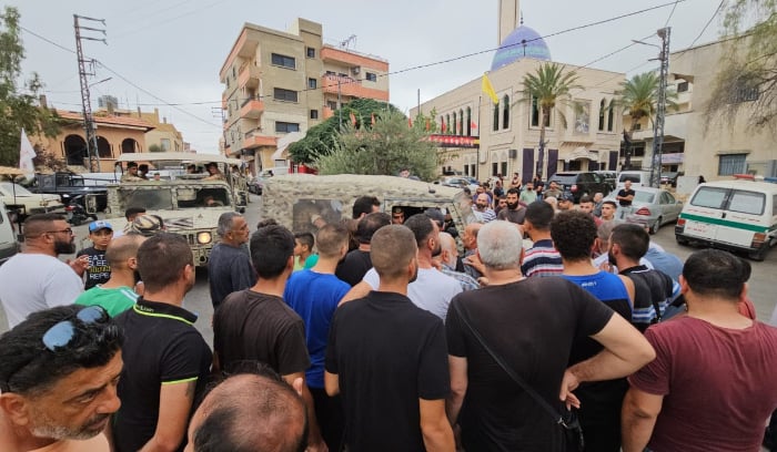 اعتصام لاهالي عين قانا احتجاجا على قطع الكهرباء من خط جباع جزين