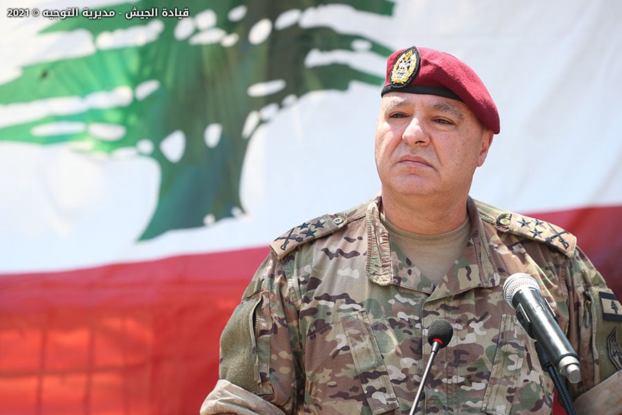 قائد الجيش بحث مع وزير الدولة لشؤون الدفاع في قطر في سبل الدعم
