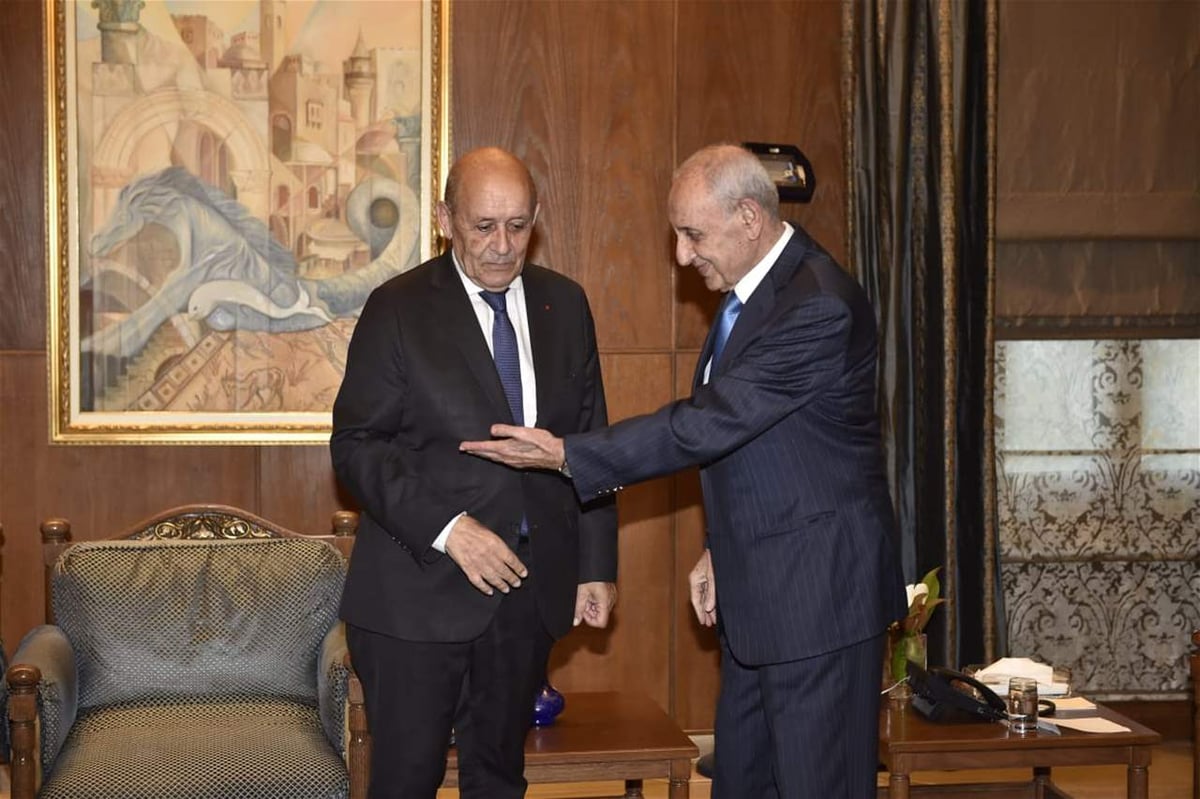 لودريان أمام عائقي الرافضين والقدرة على الحل .. بري: الحوار مفتاح الرئاسة