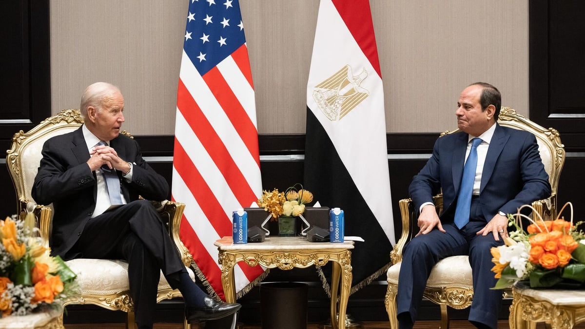 السيسي خلال اتصال مع بايدن: مصر لم ولن تسمح بتهجير الفلسطينيين من قطاع غزة إلى الأراضي المصرية