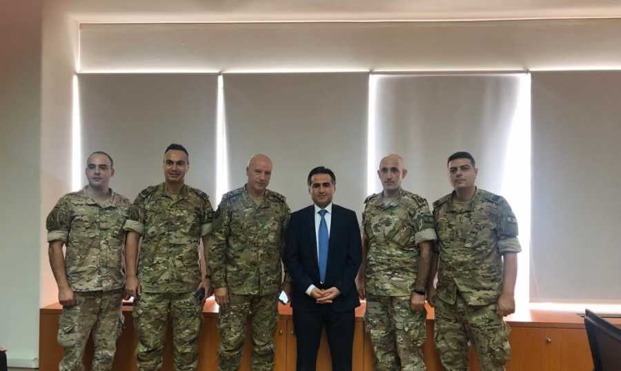 حمية يتابع مع وفد "الشؤون الجغرافية" في الجيش مسح الأملاك البحرية