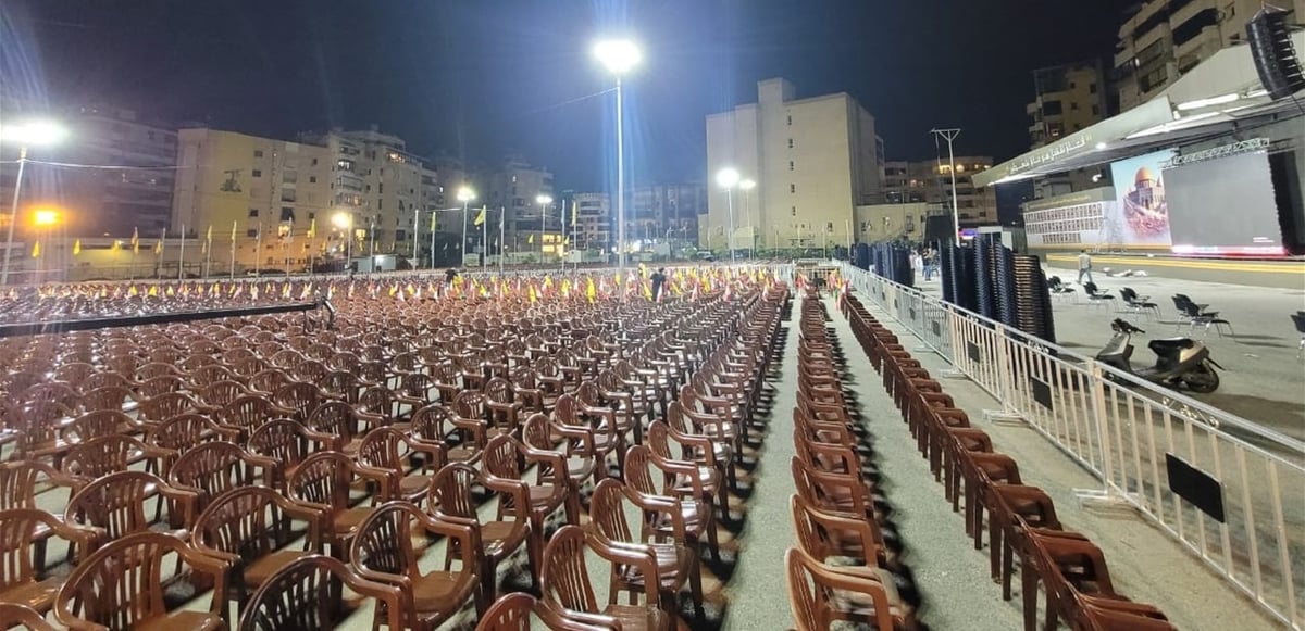 بالصور: هكذا يتحضّر "حزب الله" لكلمة نصرالله غداً