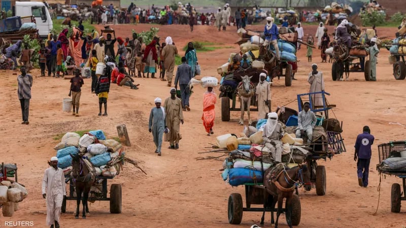 نزوح واسع من ولايات وسط السودان وغارات على دارفور