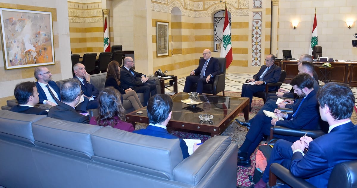 ميقاتي استقبل وفدا فرنسيا ووجه رسالة لرئيسة وزراء الدنمارك ثمن قرار حظر حرق المصحف