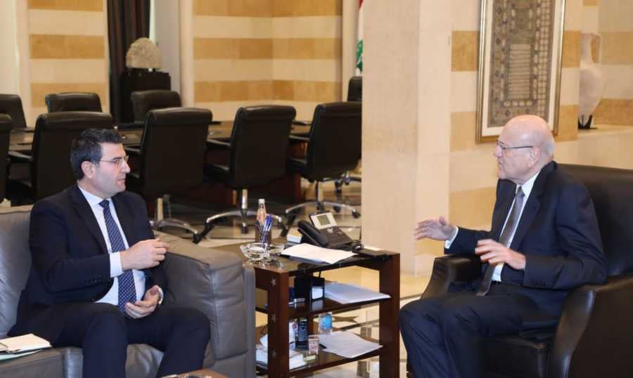 ميقاتي يستقبل وزير الزراعة والصادق ومنصوري ووفدا من "اللبنانية"