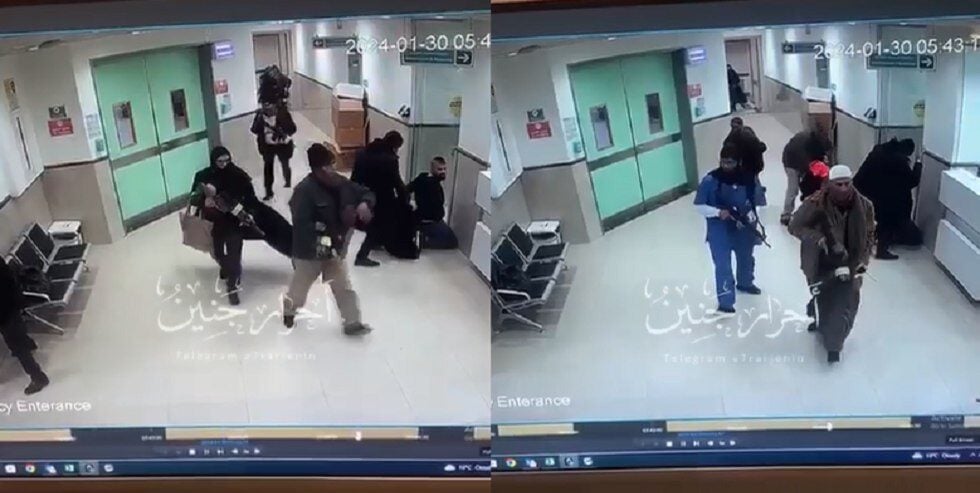 شاهد.. اللحظات الأولى لاغتيال الفلسطينيين الثلاثة داخل مستشفى ابن سينا في جنين