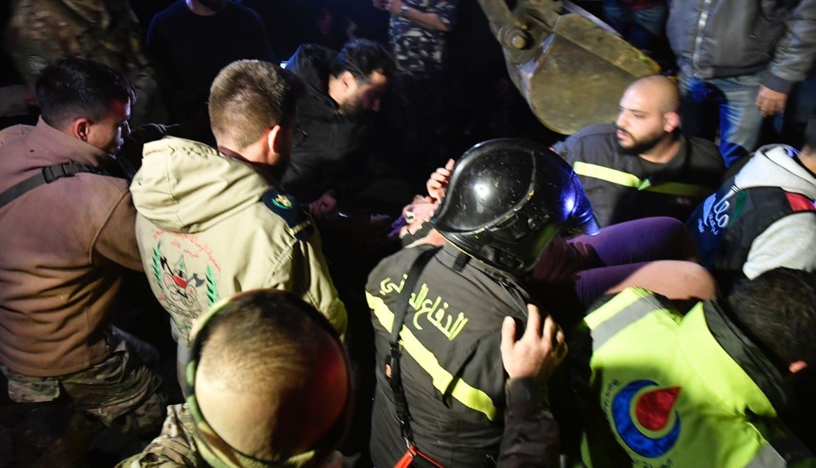 الشويفات.. إنتشال 4 جثث و17 شخصا تحت الأنقاض