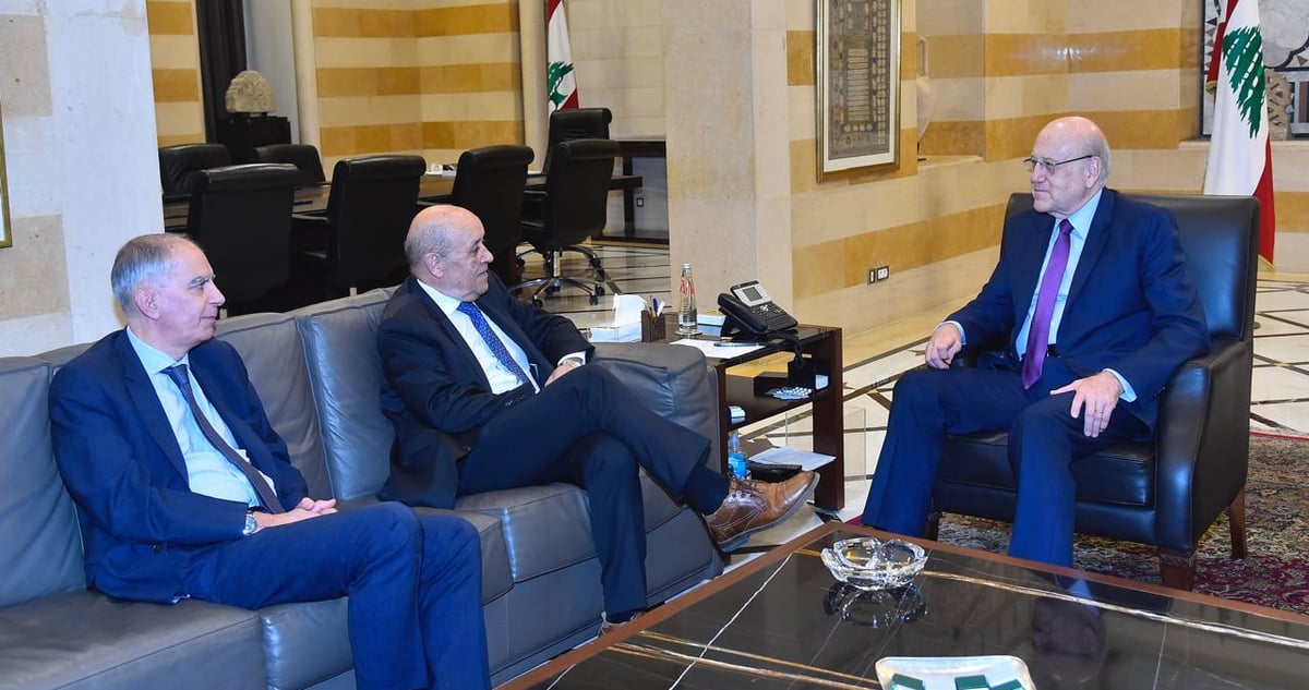 ميقاتي بحث مع لودريان في مساعي فرنسا لحل أزمة الرئاسة وجهود اللجنة الخماسية