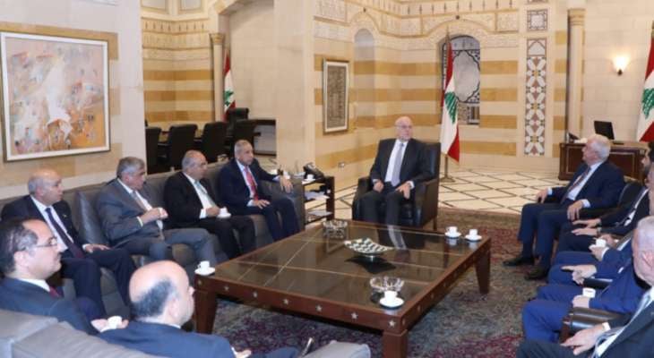 ميقاتي عرض الاوضاع هاتفيا مع نظيره الاسباني واستقبل وفدا اردنيا