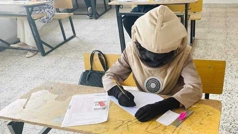 تلميذة تعاني من متلازمة أطفال القمر تخطف القلوب في امتحانات الشهادة الثانوية