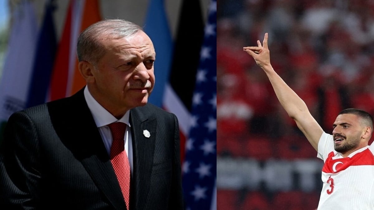 أردوغان يعلق على إيقاف اللاعب التركي ديميرال بسبب إشارة "الذئاب الرمادية"
