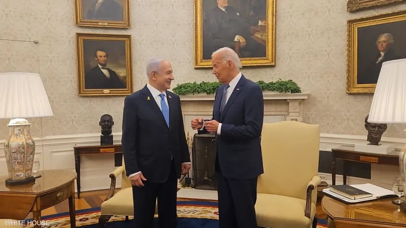 نتنياهو يلتقي بايدن في البيت الأبيض ويشكره على دعم إسرائيل