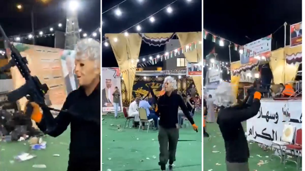 "الرجل المقنع" يثير ضجة في الأردن (فيديو)