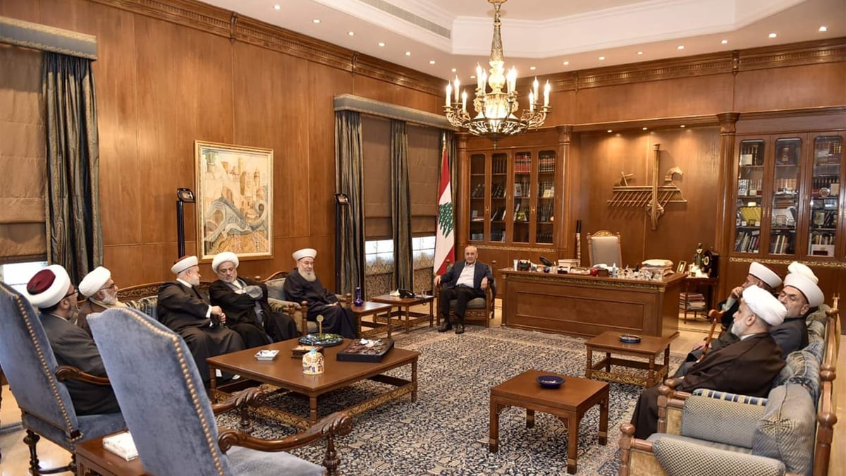 حنينة بعد لقائه بري: هذه الحرب ليست حربًا نحن فتحناها على إسرائيل بل هي جبهة مساندة