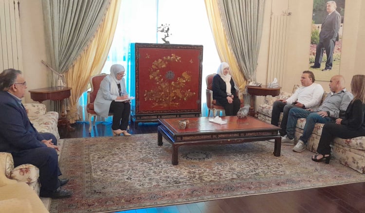 بهية الحريري تابعت جهود إغاثة النازحين في صيدا