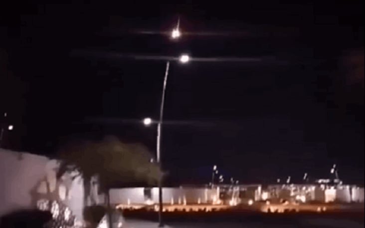 شاهد.. صاروخ إسرائيلي يسقط في محافظة العقبة الأردنية