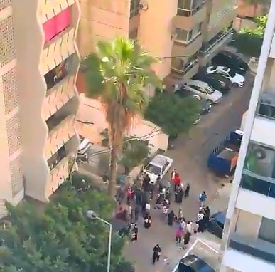 بالفيديو اخلاء فندق في الروشة بعد انذارات بوجوب الاخلاء
