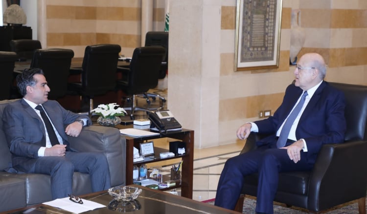 ميقاتي تابع مع وزراء الأشغال والصحة والاتصالات شؤون وزاراتهم