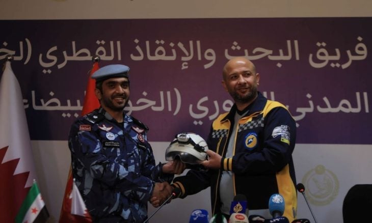 “الخوذ البيضاء” في سوريا تبرم اتفاقية تعاون مع قطر
