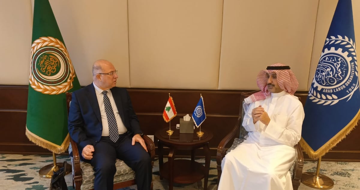 حيدر من القاهرة: دعم منظمة العمل العربية مطلوب لتنفيذ خطة إصلاح سوق العمل في لبنان