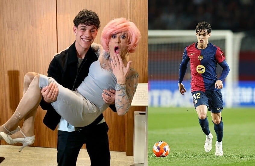 هجوم عنيف على لاعب برشلونة بعد ظهوره مع ناشطة مثلية