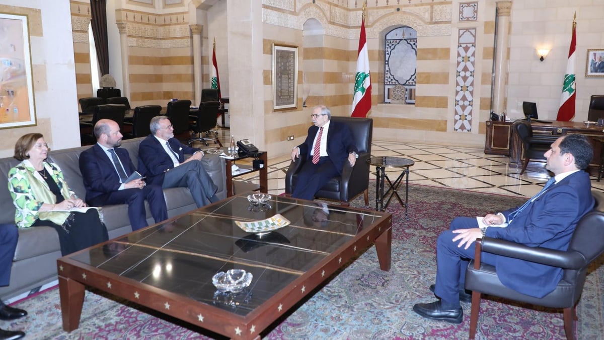 سلام بحث مع وفد مجلس الشيوخ الفرنسي في عمل المؤسسات والإصلاحات