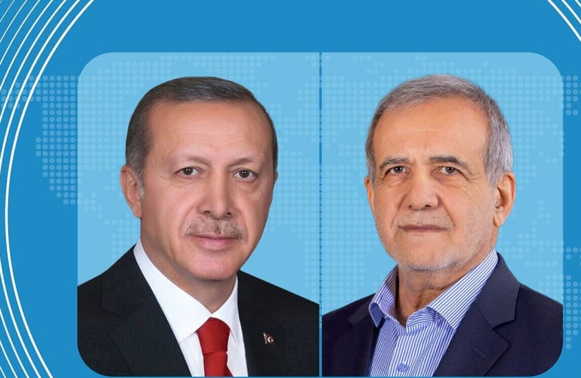 بزشكيان لأردوغان: طهران لا تسعى إلى تصعيد أكبر مع تل أبيب ننتهج الردع والدفاع عن النفس