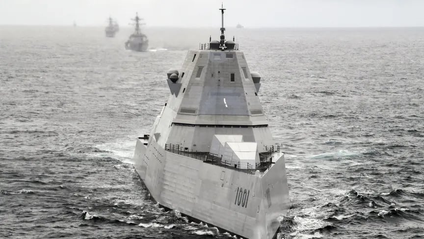 أميركا تعزز قدرات المدمرة الشبحية Zumwalt بنظام أسلحة فرط صوتية