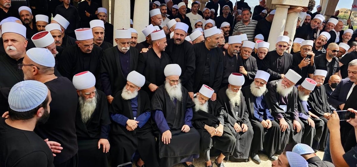 اجتماع درزي استنكارا لأحداث السويداء