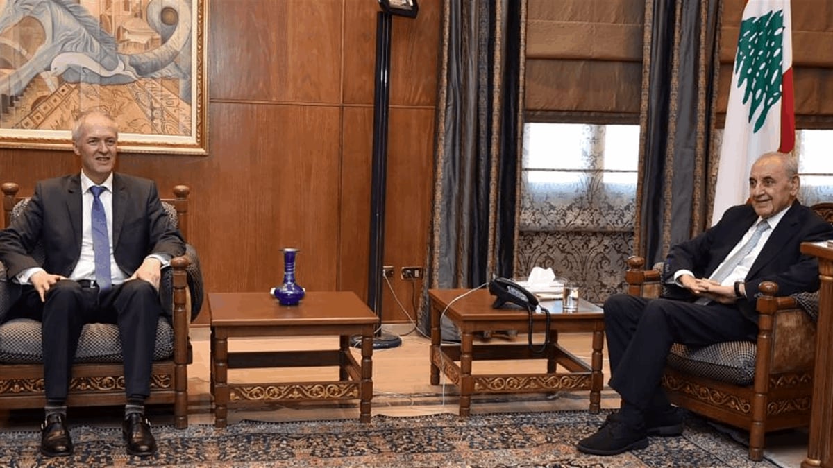 بري بحث مع كاريه في برامج البنك الدولي لاعادة الاعمار