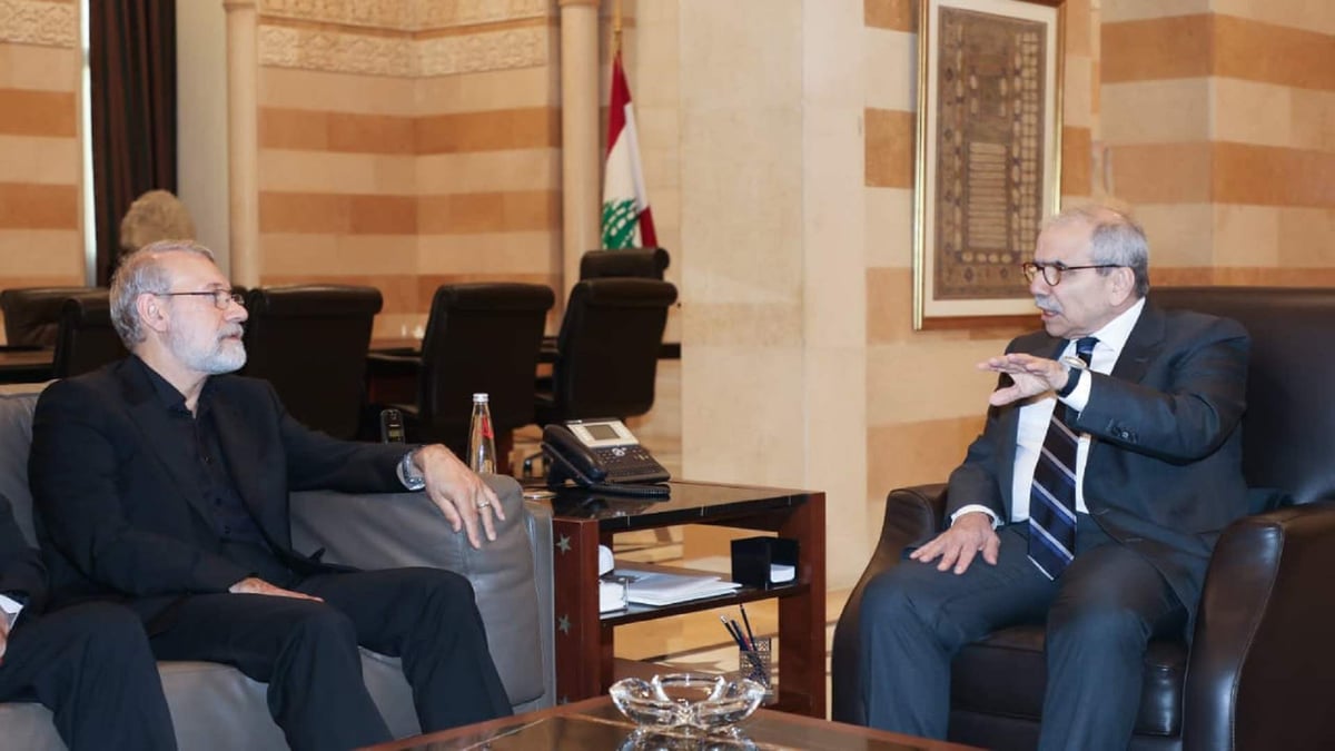 سلام إستقبل لاريجاني: تصريحات المسؤولين الإيرانيين مرفوضة... وقرارات الحكومة لا يُسمح بأن تكون موضع نقاش في أي دولة أخرى