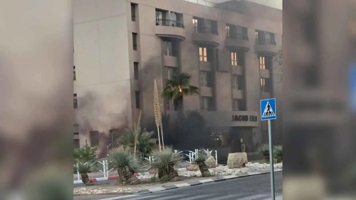 طائرة مسيّرة تضرب فندقا جنوب إسرائيل (فيديو)
