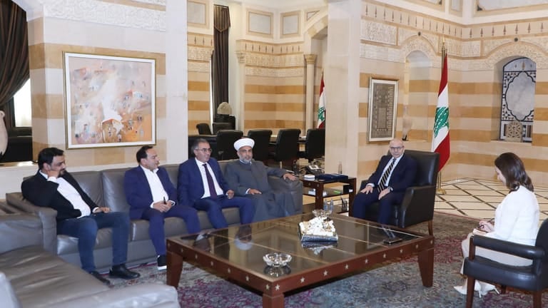 سلام استقبل "نقابة تجار الخضربالمفرق" ووفد عكاري