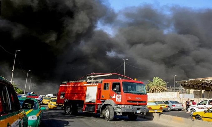 انفجار داخل مقر للحشد الشعبي في بغداد
