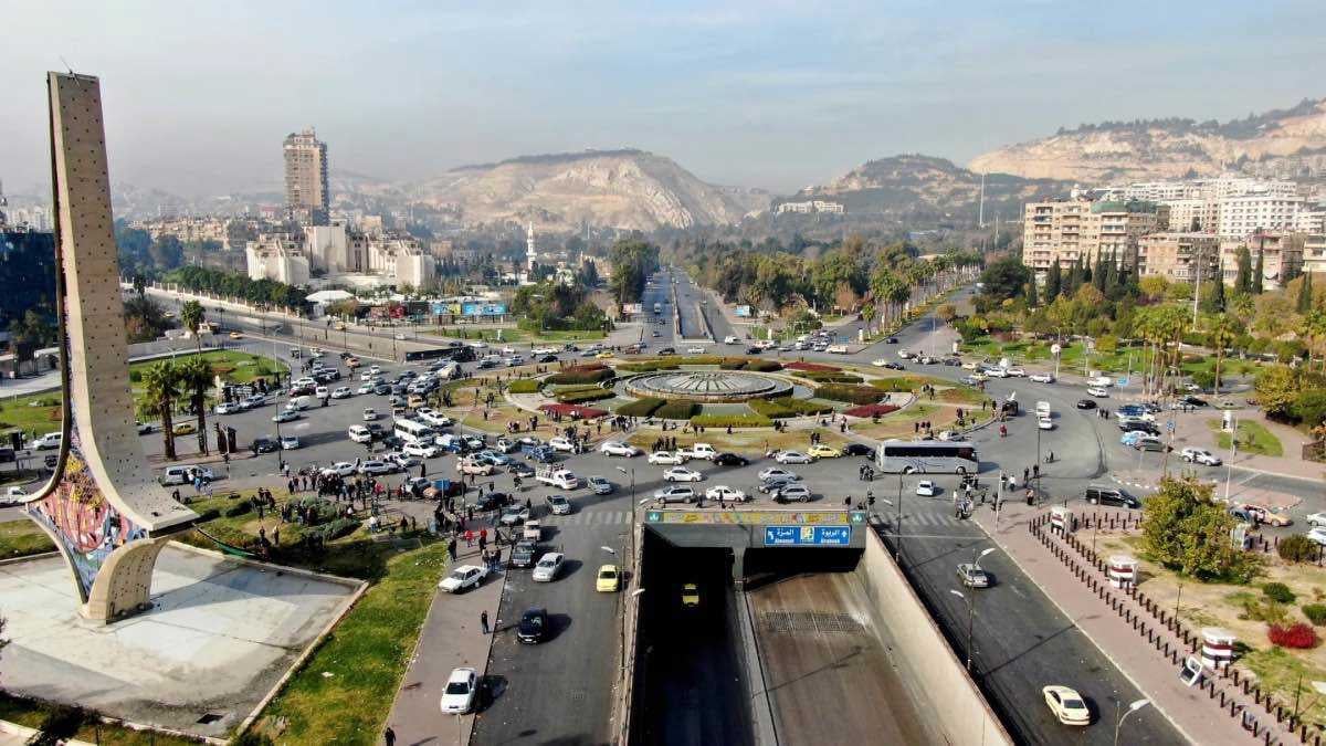 انفجار بمنطقة المزة في العاصمة السورية دمشق