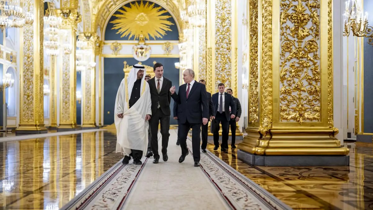 رئيسا الإمارات وروسيا يبحثان تعزيز التعاون في إطار الشراكة الإستراتيجية