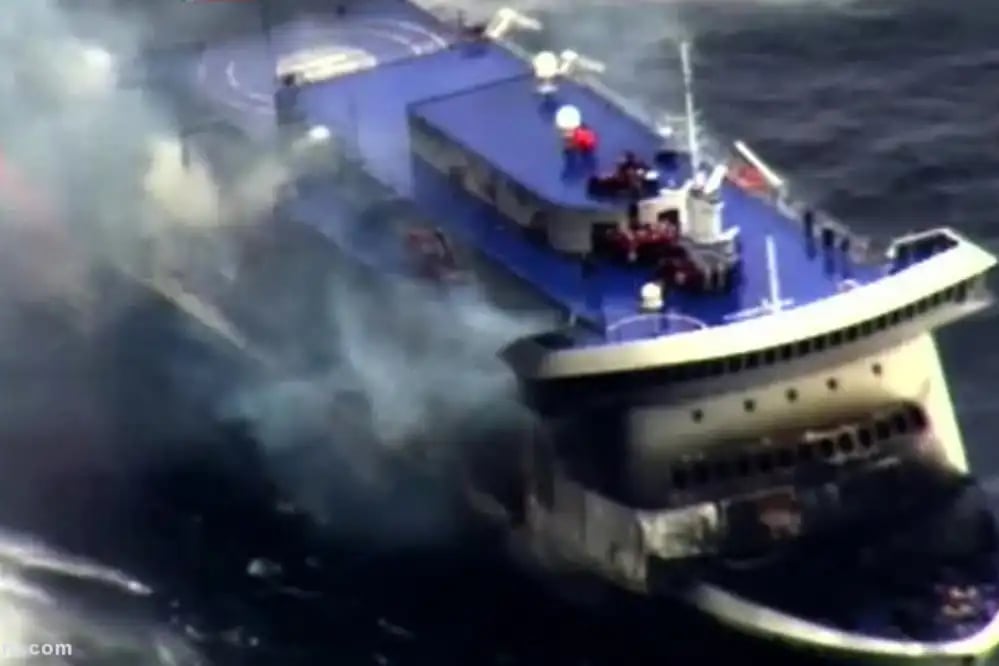 Fire Reported on Landing Craft Near Qeshm Island, Iran