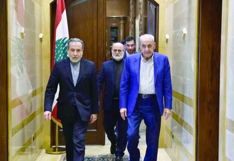 الرئيس بري وعراقجي يبحثان الاتفاق الإيراني الأميركي والتشديد على وقف الحرب في لبنان